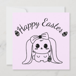 Festiva Feliz Pascua Gótica moderna tarjeta conyugal en bl