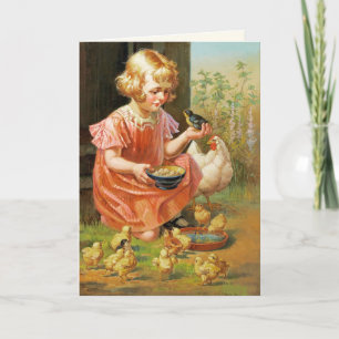 Festiva Feliz Pascua. Tarjeta Bella Artes