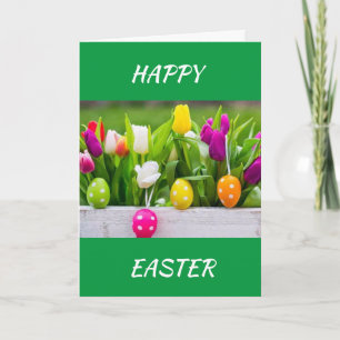 FESTIVA ***FELIZ PASCUA Y FELIZ PRIMAVERA*** TARJETA DE PA