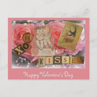 Festiva Feliz postal de San Valentín