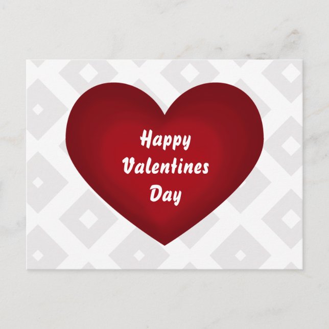 Festiva Feliz postal de San Valentín (Anverso)