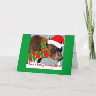 Festiva Feliz Santa tarjeta de felicitación del día de