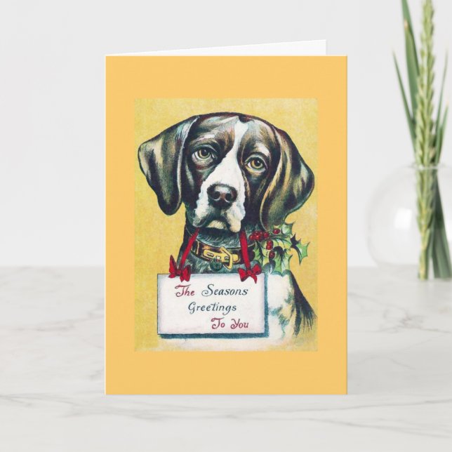 Festiva Feliz tarjeta de ChristMutt (Anverso)