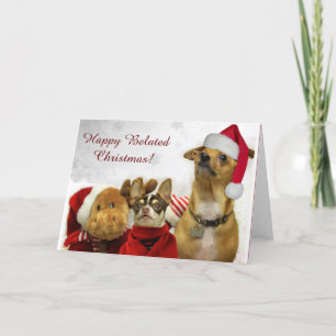Festiva Feliz tarjeta de felicitación a los Navidades Bela