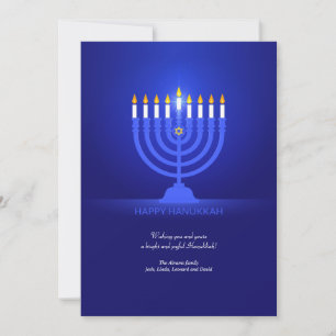 Festiva Feliz tarjeta de felicitación de Hanukkah