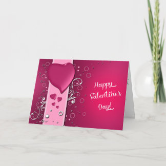 Festiva Feliz tarjeta de felicitación de San Valentín