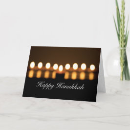 Festiva Feliz tarjeta de felicitación Hanukkah Blank