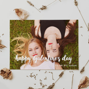 Festiva Feliz tarjeta de fotos del día de Galentine