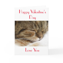 Feliz tarjeta de gato de San Valentín