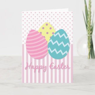 Festiva Feliz Tarjeta de Huevos de Pascua