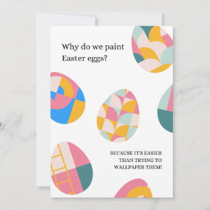 Festiva Feliz Tarjeta de Pascua con Chiste divertido