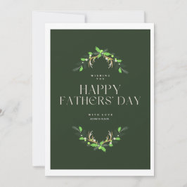 FESTIVA FELIZ TARJETA DE PERSONALIZADO DEL DÍA DE LOS PADR