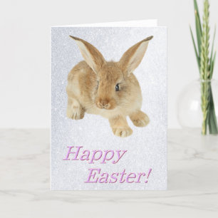 FESTIVA FELIZ TARJETA DE RECIBIMIENTO DE BEBÉ BUNNY