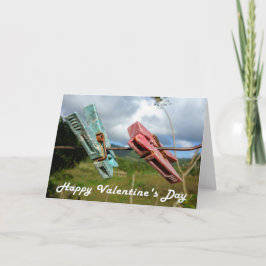 Festiva Feliz tarjeta de saludos de San Valentín