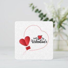 Festiva Feliz tarjeta de vacaciones del día de San Valentí
