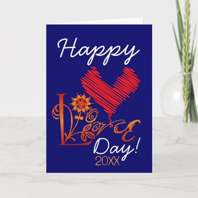 Festiva FELIZ Tarjeta del DÍA DE AMOR 2009 (Anverso)