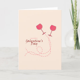 Festiva Feliz tarjeta del día de Galentines