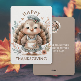 Festiva Feliz tarjeta plana personalizada de vacaciones de
