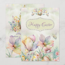 Feliz Tarjeta Sofisticada de Pascua