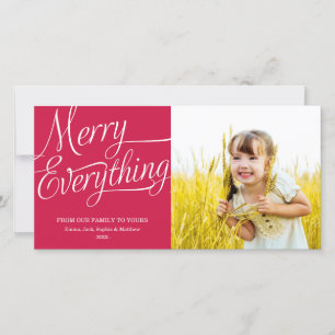 FESTIVA FELIZ TODO TARJETA DE FOTOGRAFÍA DE VACACIONES