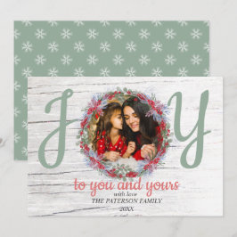 Festiva Festividad de saludos joy foto Navidades tarjeta d