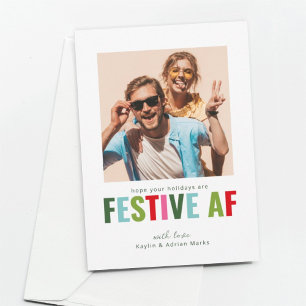 Festiva Festividad Festividad de la tarjeta de Navidades f