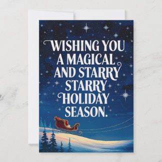 Festiva Festividad mágica - Tarjeta para Navidades