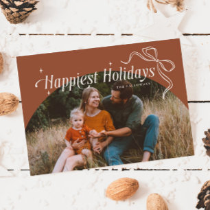 Festiva Festividad más feliz tarjeta de vacaciones Terraco