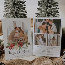 Festividad navideña moderna tarjeta de festividad 