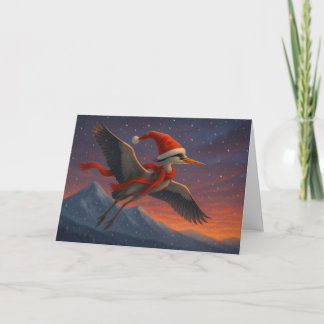 Festiva Festivo. Emplumado. Fabuloso. Tarjeta de vacacione