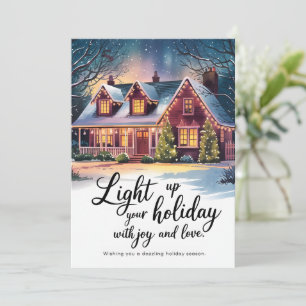 Festiva Fiesta alegre - Tarjeta de Navidades