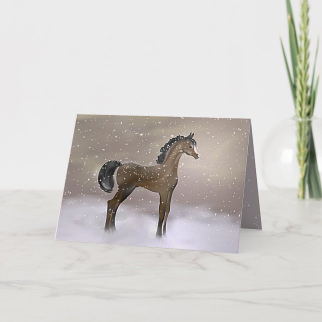 Festiva "First Snow" ~ Tarjeta de felicitación (Anverso)