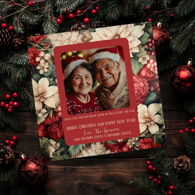 Festiva Floral y fabuloso: La tarjeta de vacaciones que te (Subido por el creador)