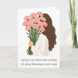 Festiva Floreciendo de nuevas maneras – Tarjeta de felicit
