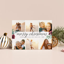 Festiva Florecimiento del invierno | Tarjeta multifotográf