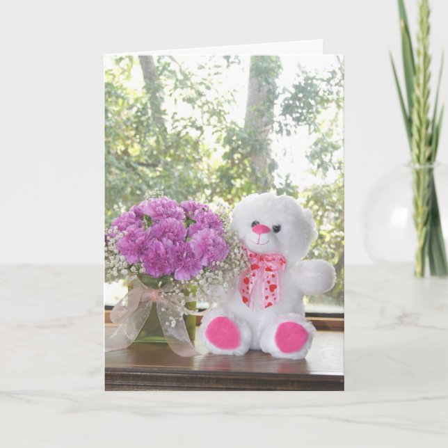 Festiva Flores de personalizable y tarjeta de San Valentín (Anverso)