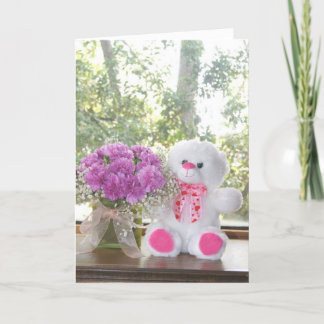 Festiva Flores de personalizable y tarjeta de San Valentín