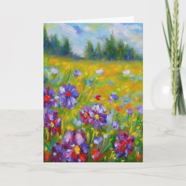 Festiva Flores Tarjeta de saludo 4 (Anverso)