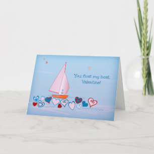 Festiva Flotas mi bote, San Valentín - Tarjeta de vacacion