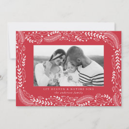 Festiva Follaje festivo | Tarjeta de foto de vacaciones de