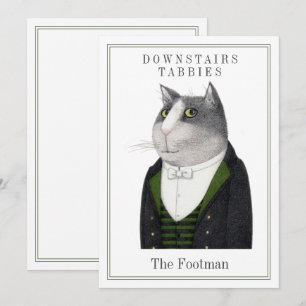 Festiva FOOTMAN CAT 5x7 Tarjeta plana + texto