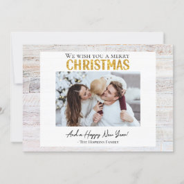 Festiva Foto de la familia personalizado Tarjeta navideña