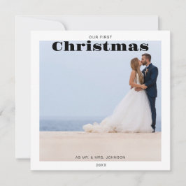 Festiva Foto de la primera tarjeta navideña