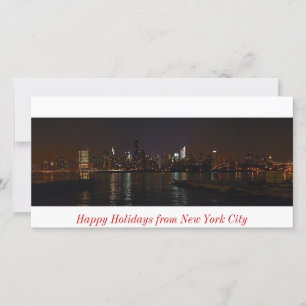 Festiva Foto de perfil en Nueva York tarjeta Happy Holiday