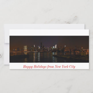Festiva Foto de perfil en Nueva York tarjeta Happy Holiday