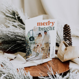Festiva Foto de retro arca - Tarjeta de feriado para moras