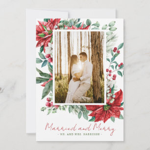 Festiva Foto: Tarjeta de Navidades casados y feriados