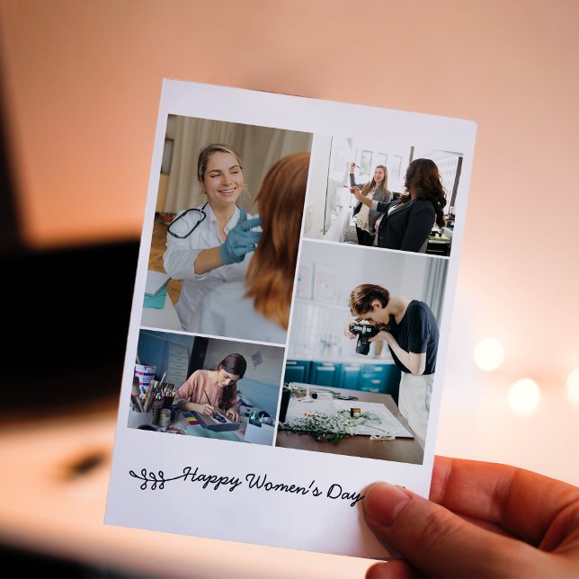 Festiva Fotos del Día de la Mujer Personalizado tarjeta de (Subido por el creador)