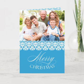 Festiva Fotos navideñas de Feliz Tarjeta de Saludo plegada