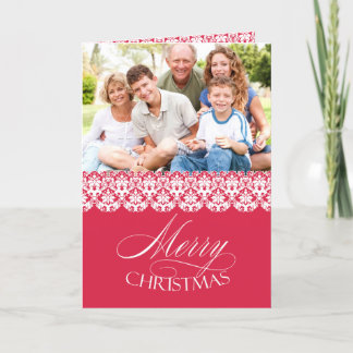 Festiva Fotos navideñas moras Tarjeta de felicitación pleg